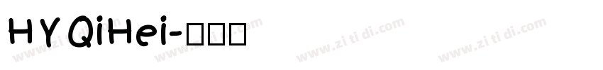 HYQiHei字体转换