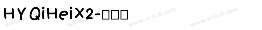 HYQiHeiX2字体转换