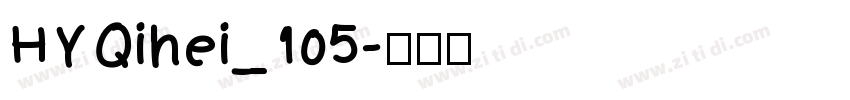 HYQihei_105字体转换