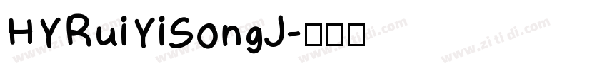 HYRuiYiSongJ字体转换