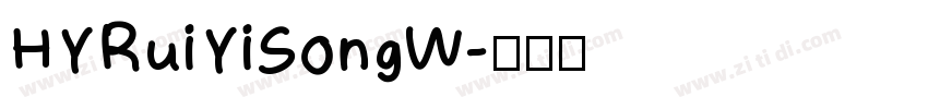 HYRuiYiSongW字体转换