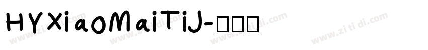 HYXiaoMaiTiJ字体转换