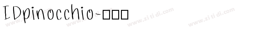 IDpinocchio字体转换