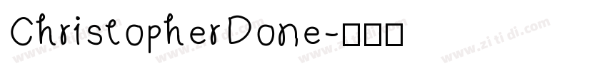 ChristopherDone字体转换