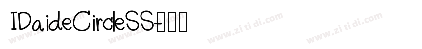 IDaideCircleSS字体转换