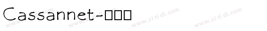 Cassannet字体转换