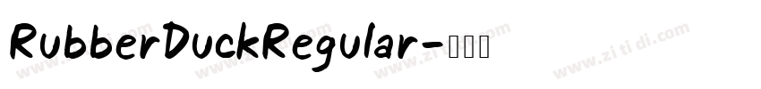 RubberDuckRegular字体转换