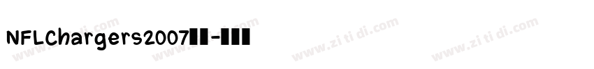 NFLChargers2007字体字体转换