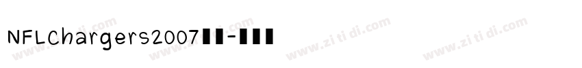 NFLChargers2007字体字体转换