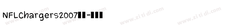 NFLChargers2007字体字体转换