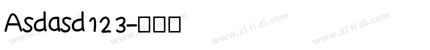 Asdasd123字体转换