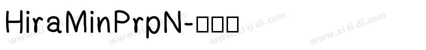 HiraMinPrpN字体转换