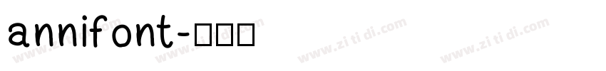 annifont字体转换