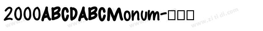 2000ABCDABCMonum字体转换