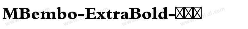 MBembo-ExtraBold字体转换