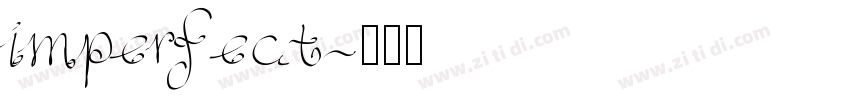 imperfect字体转换