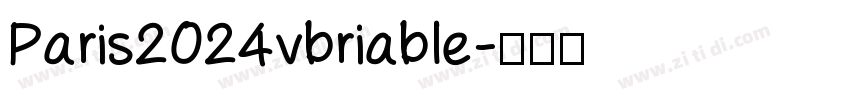 Paris2024vbriable字体转换