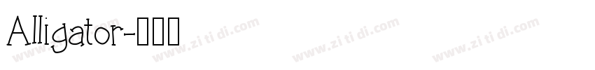 Alligator字体转换
