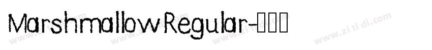 MarshmallowRegular字体转换