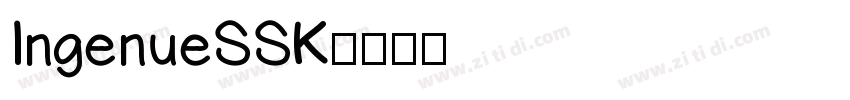 IngenueSSK字体转换