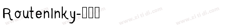 RoutenInky字体转换