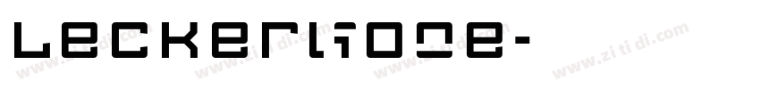 LeckerliOne字体转换