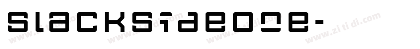 SlacksideOne字体转换