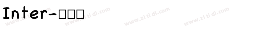 Inter字体转换