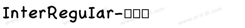 InterReguIar字体转换