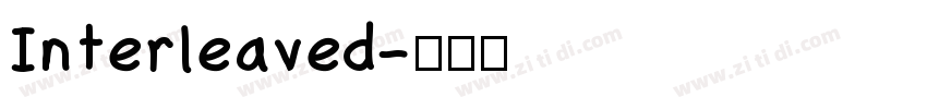 Interleaved字体转换