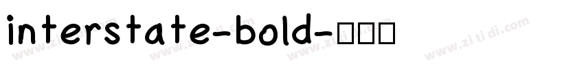 interstate-bold字体转换