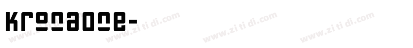 KronaOne字体转换