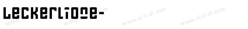 LeckerliOne字体转换