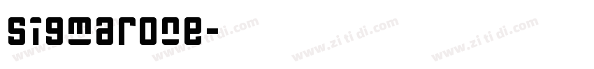 SigmarOne字体转换