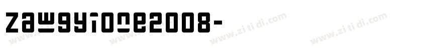 ZawgyiOne2008字体转换