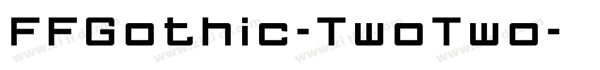 FFGothic-TwoTwo字体转换