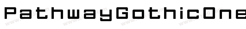 PathwayGothicOne字体转换