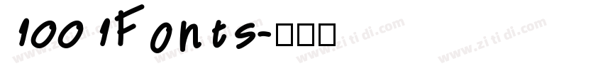 1001Fonts字体转换