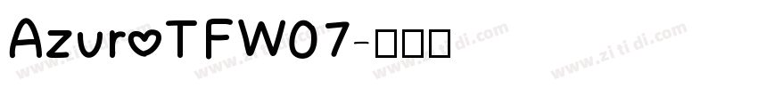 AzuroTFW07字体转换