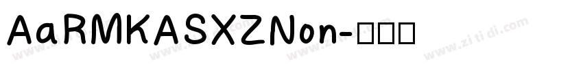 AaRMKASXZNon字体转换