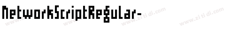 NetworkScriptRegular字体转换
