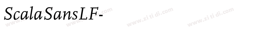 ScalaSansLF字体转换