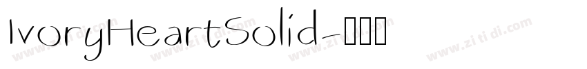 IvoryHeartSolid字体转换