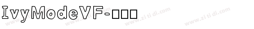 IvyModeVF字体转换