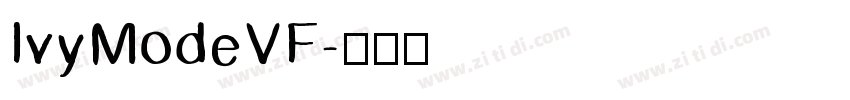 IvyModeVF字体转换