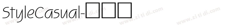 StyleCasual字体转换