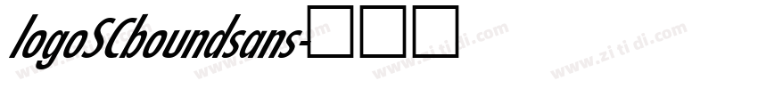 logoSCboundsans字体转换