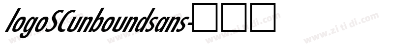 logoSCunboundsans字体转换