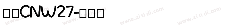 梦源CNW27字体转换