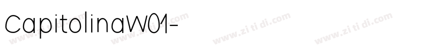 CapitolinaW01字体转换